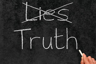 Six Truths to Tell Our Kids Lies chalkboard