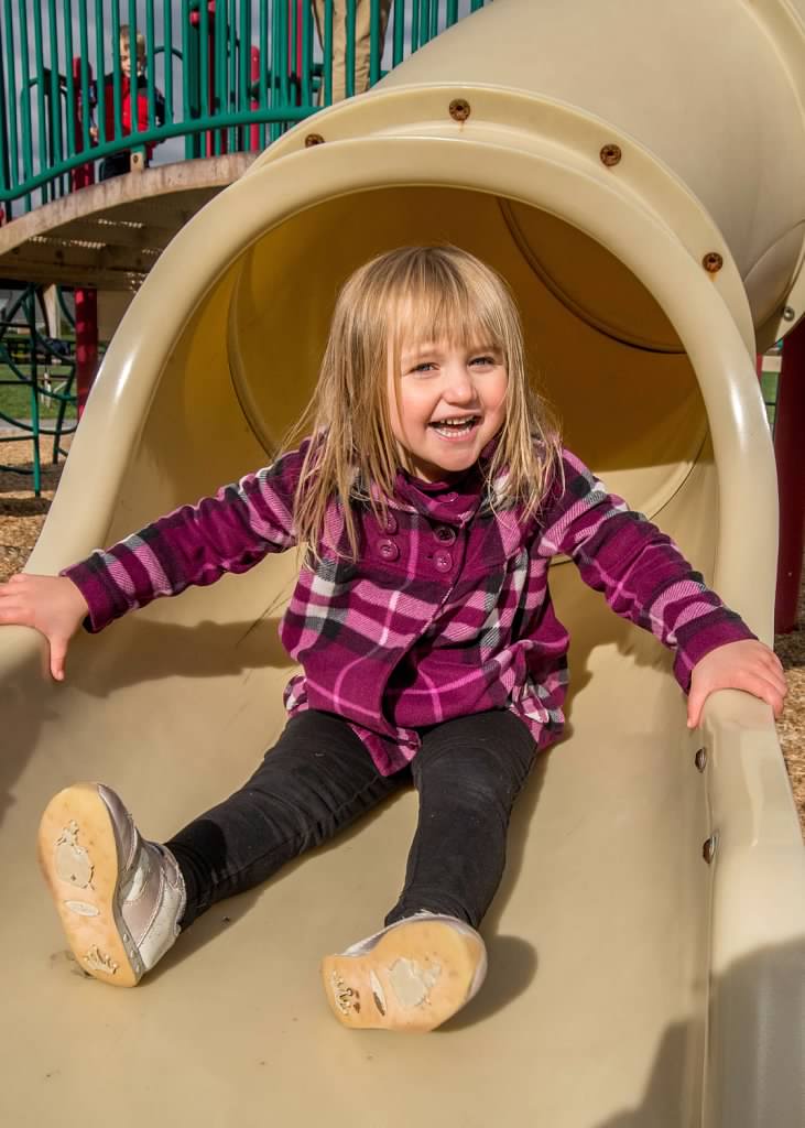 Four-year-old Michaela Lynn Brunke October 2015 at playground