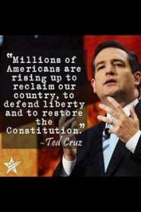 Ted Cruz: "Millions of Americans are rising up...."