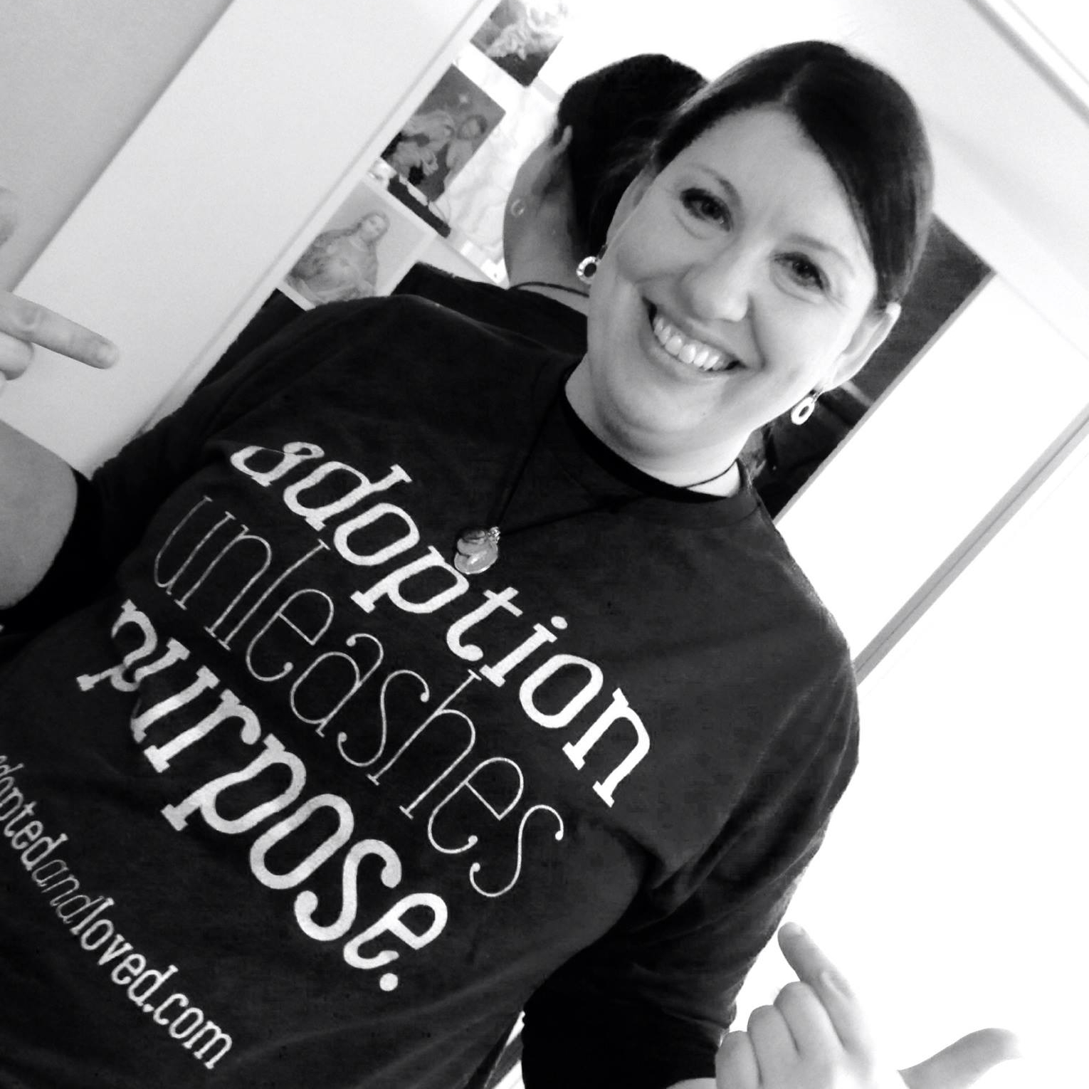 Pro-life spokesperson Catherine Adair adoption unleashes purpose shirt