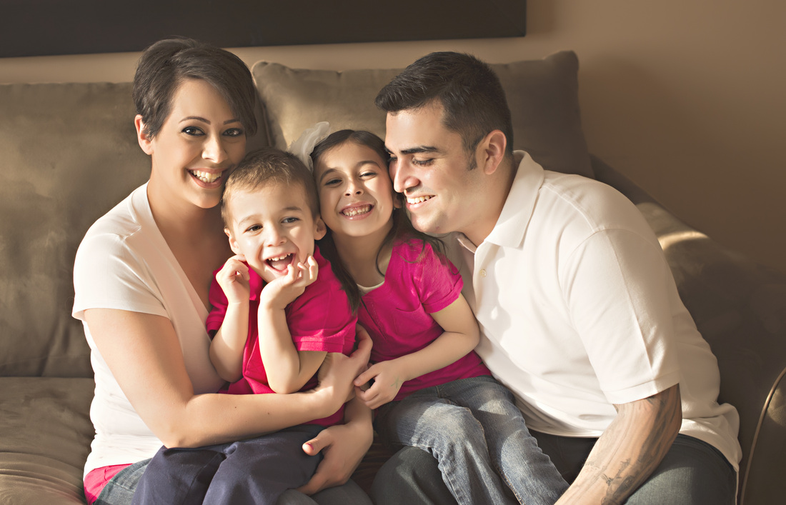 The Pedroza Family: Tony, Rebecca, Mia, and Mateo
