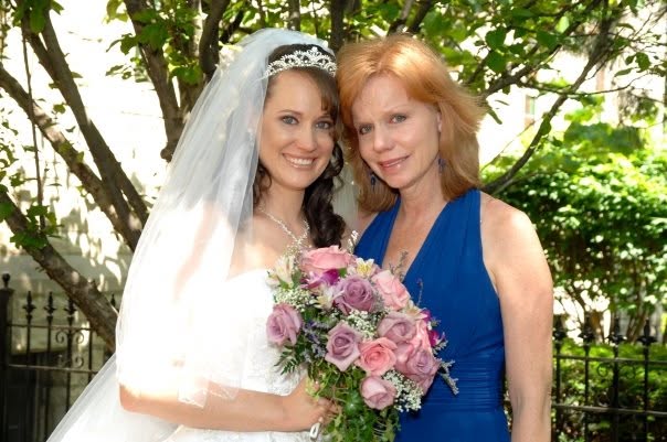 Bride Christy Brunke and Aunt Debby Stafford Reincke Russell on Christy's Wedding Day